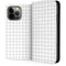 White Grid iPhone 15 Pro Max Folio Case